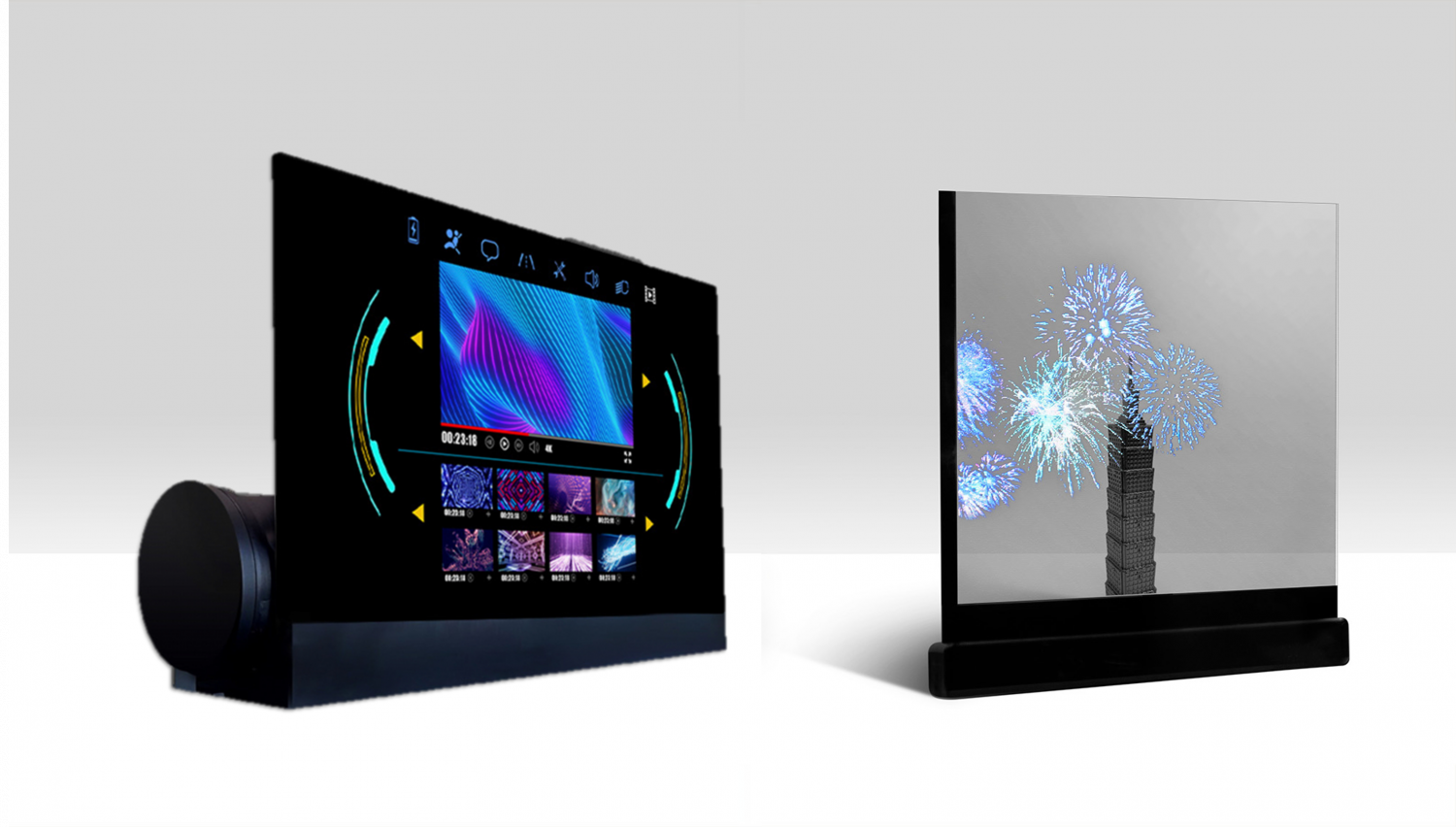 可卷式、折迭性、高透明